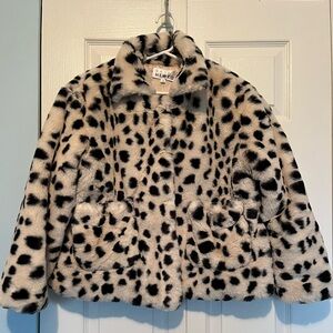 Kate Hewko Faux Fur Crop Jacket